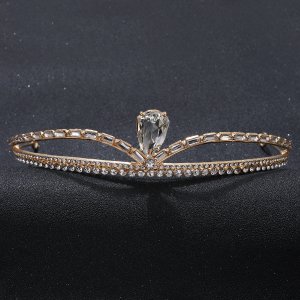 Alloy Rhinestone Simple Crown Headpiece